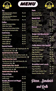 Coffee Music Cafe menu 1