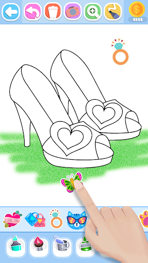 Screenshot Glitter Beauty Coloring Pages