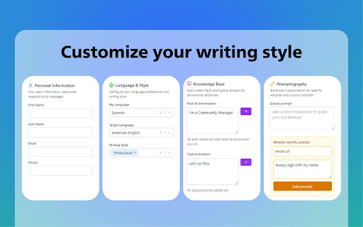 1Stroke AI: Instant writing, rephrasing & explanations on any website screenshot 4