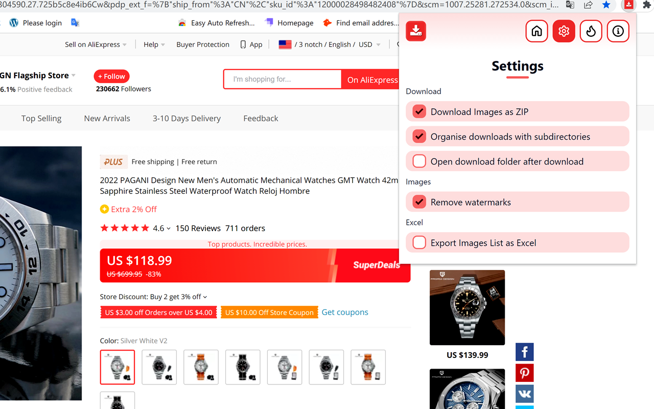 Download Aliexpress Product Images & Videos Preview image 1