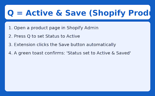 Shopify Product Hotkeys screenshot 2