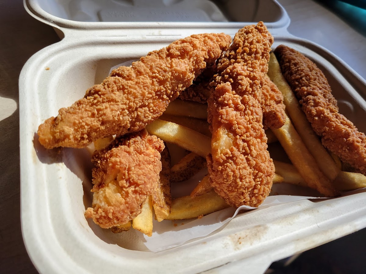 Chicken tenders and fries