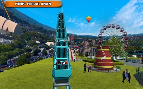 Amazing park roller coaster adventure games 1.1 APK + Mod (Uang yang tidak terbatas / Tanpa iklan) untuk android