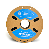 Black MH Build Series PLA Filament - Cardboard Spool - 1.75mm (1kg)