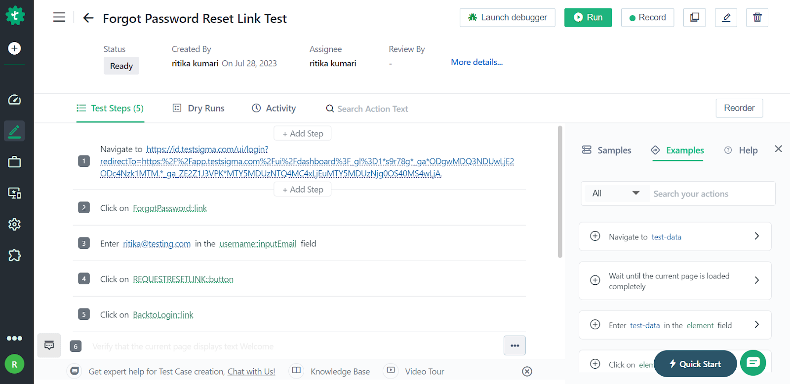 Test Cases For Forgot Password 4