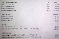 Naraia Paratha Wala menu 1