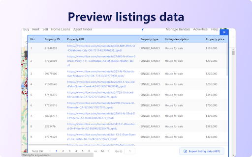 Zillow Data Extractor - Zillow Data Scraper