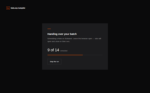 SubLoop Autopilot screenshot 1
