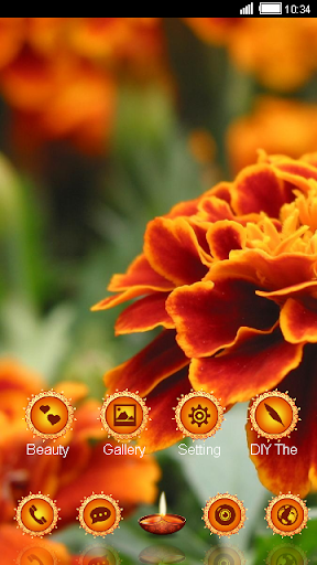 免費下載個人化APP|Orange Flower CLauncher Theme app開箱文|APP開箱王