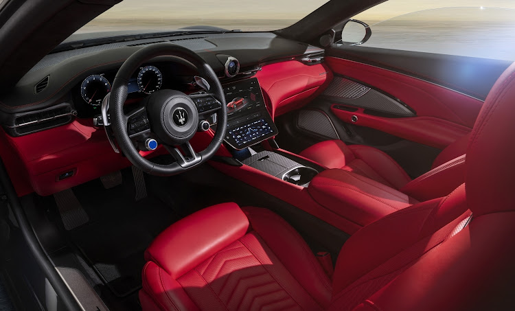 Leather-lined luxury inside the Grancabrio’s four-seat cabin.