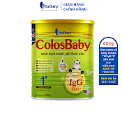 Sữa Bột Colosbaby Gold 1+ 400G Giúp Tăng Cường Miễn Dịch, Tăng Cân Khỏe, Phát Triển Toàn Diện - Vitadairy