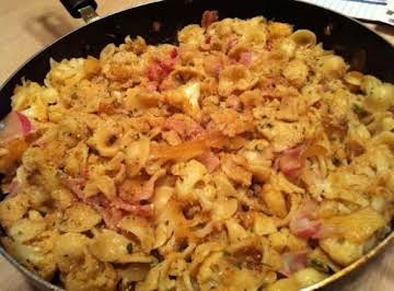 Pasta with Bread Crumbs, Pancetta, and Cauliflower