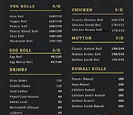 Delhi Roll Company menu 1