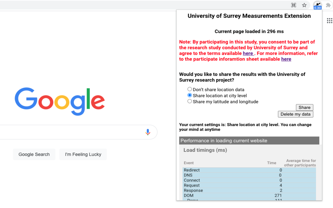 University of Surrey - Starlink Speedtest Preview image 0