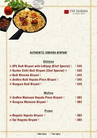 Subhodayam menu 2