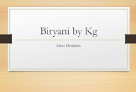 Biryani By Kg menu 1