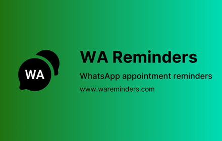 WA Reminders: WhatsApp™ appointment reminders small promo image
