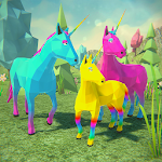 Cover Image of Tải xuống 🦄Unicorn Family Simulator 2－Magic Horse Adventure 1.29 APK