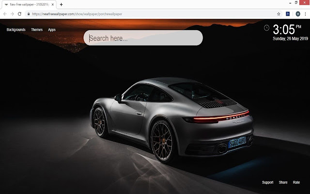 Porsche Wallpaper HD Cars New Tab Themes