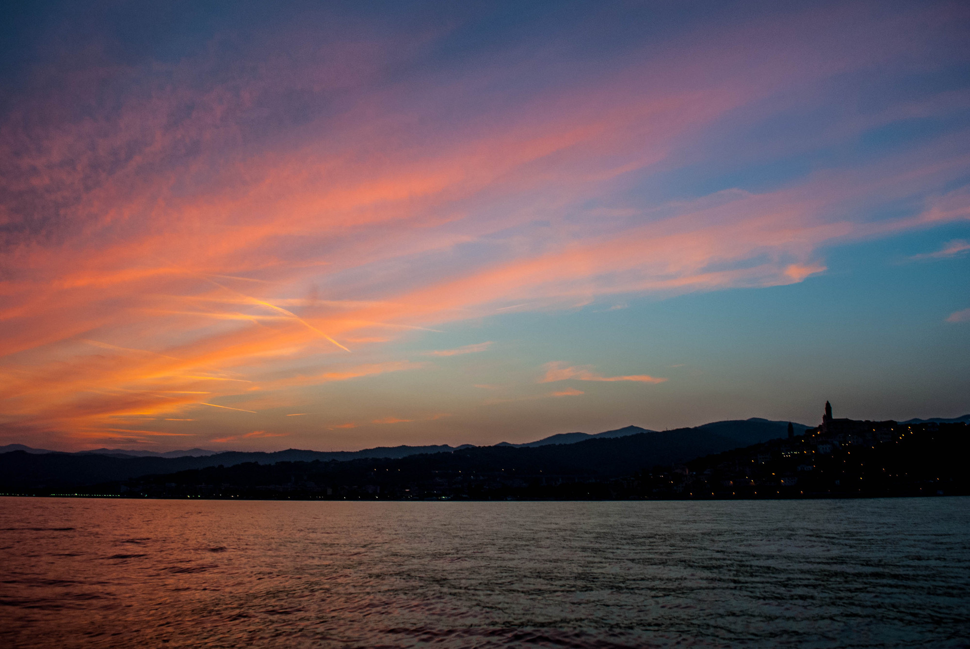 Tramonto dal mare di Marta