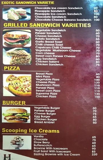 Heerthana Cafe menu 