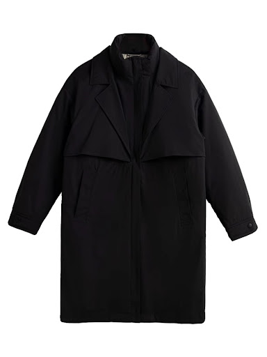 Title 5, Winter Mid-length Lapel Trench Coat Korean Styl...