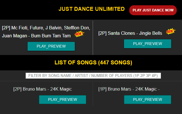 Just Dance songs list (Unlimited Service) Preview image 4