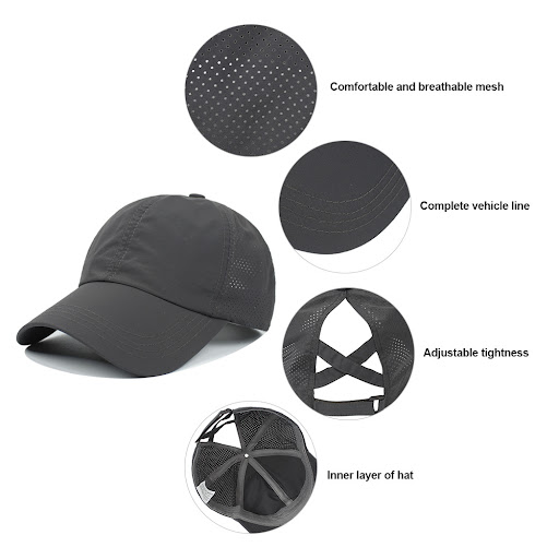 Title 3, Womens New Outdoor Sports Ponytail Baseball Hat