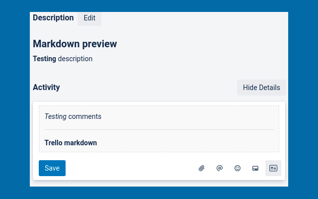 Trello Markdown Preview image 1