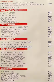 Mandara Family Restaurant menu 1