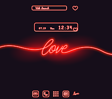 クール壁紙アイコン Neon Love 無料 Androidアプリ Applion