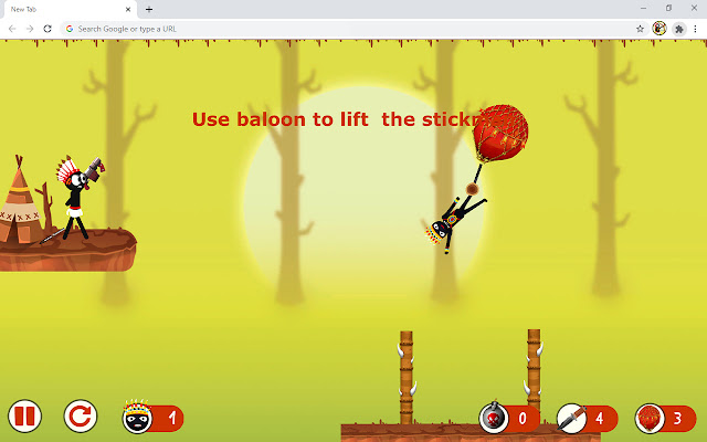 Stickman Hunter Archery Game chrome extension