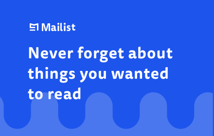 Mailist - Bookmark Manager and Read Later Tool small promo image