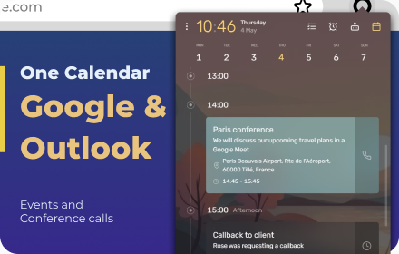 Calendar: Google Calendar, Microsoft Outlook small promo image