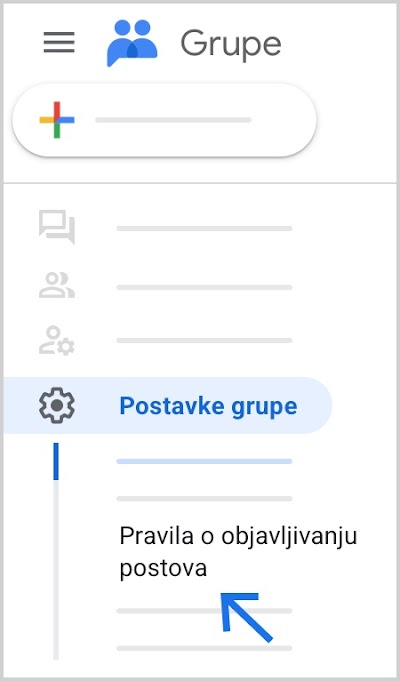 Pronađite pravila o objavljivanju u donjem lijevom kutu.