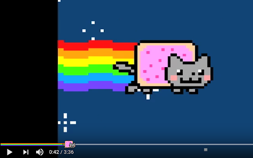 Nyan Cat Progress Bar for YouTube™