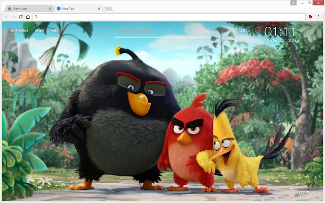 Angry Birds Wallpapers NewTab - freeaddon.com