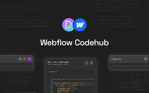 Codehub for Webflow