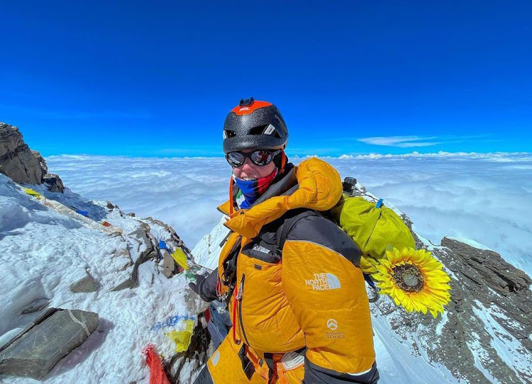 Remy Kloos is the first South African to conquer Mount Everest and Mount Lhotse and the first SA woman to climb Mount Lhotse.