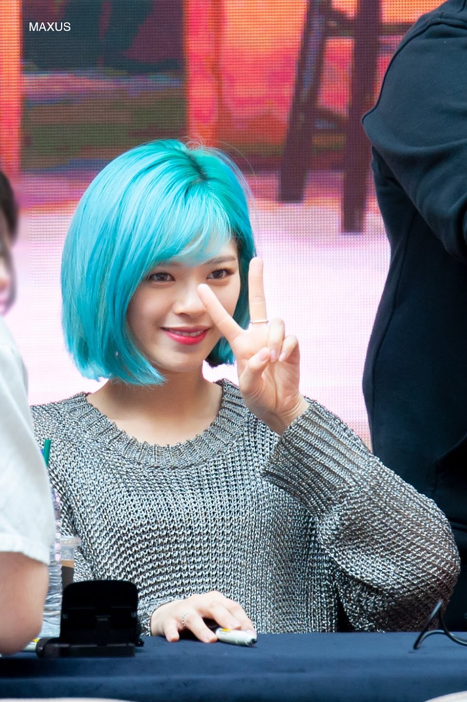 Literally Just 60 Photos Of TWICE Jeongyeon's Bright Blue Hair