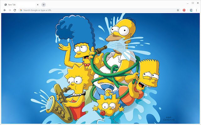 The Simpsons New Tab