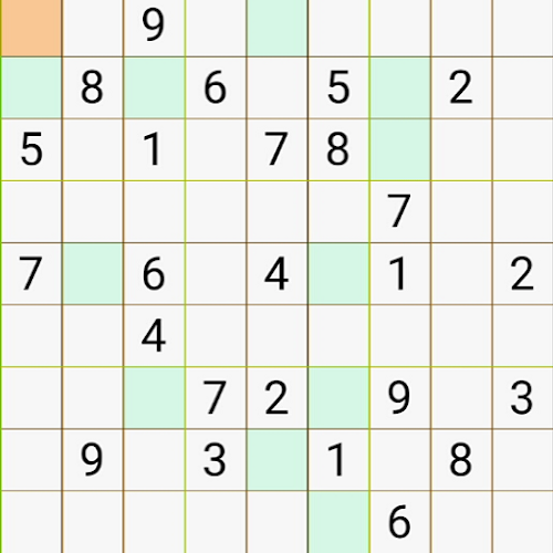 Android application Sudoku screenshort