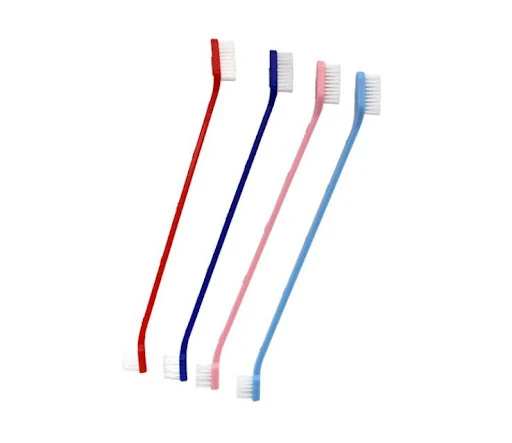 50pc/lot Pet Toothbrush Dog Cat Cleaning SuppliesTeddy Dog Brush Tartar Teeth Care YY11