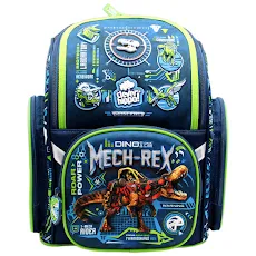 Fahasa_Ba Lô Chống Gù Fancy Mech-Rex Dino - Clever Hippo BD1222/BLUE