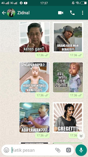 Perang Sticker IG Lucu For WAStickerApps