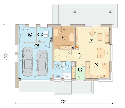 Tamarillo 8 modern s2 - Rzut parteru