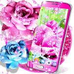 Cover Image of 下载 Rose pink water drop live wallpaper 8.7 APK