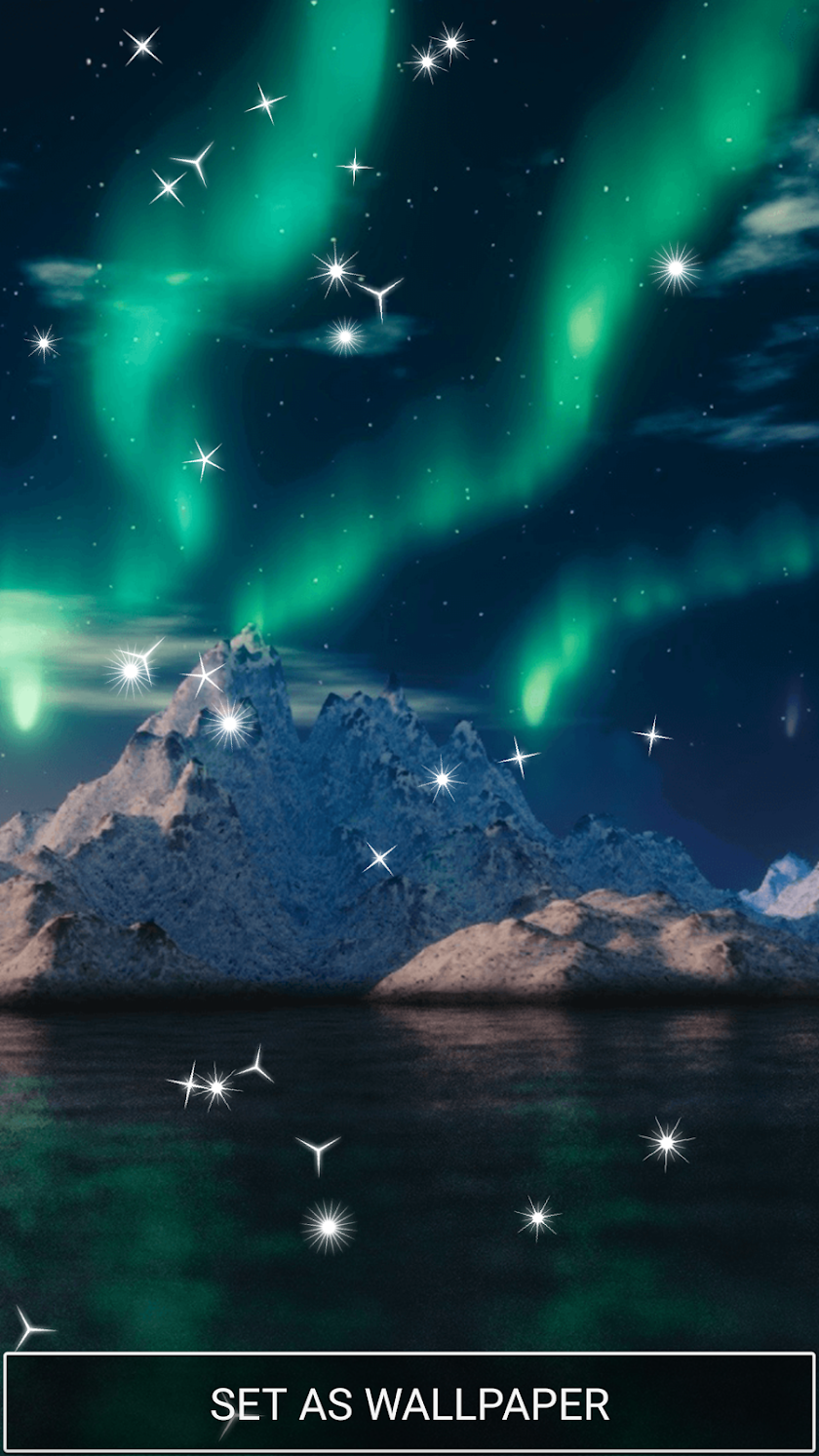 Northern Lights Live Wallpaper Screen 1