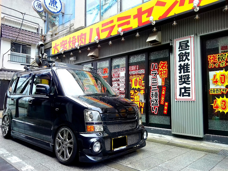 ワゴンRの富山県・ドアバイザー有り派・シャコタカ通勤マシン・低いようで低くない中途半端なクルマ・10月も宜しくお願いしますに関するカスタム事例の投稿画像5枚目
