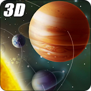 3D Solar System Live Wallpaper 3D Screensaver Free  Icon